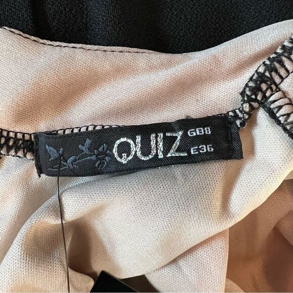 NWT! Quiz clothing short sleeve dress with lace top - Picture 6 of 14